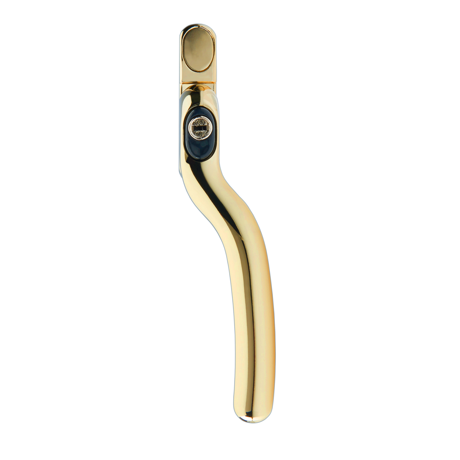 Timber Series Connoisseur Cranked Espag Window Handle 35mm Spindle - Hardex Gold (Right Hand)